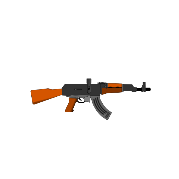 AK47 gun vector image