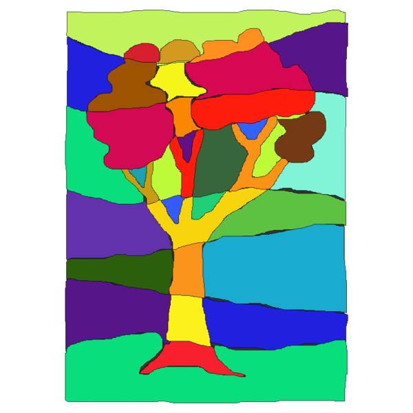albero colorato