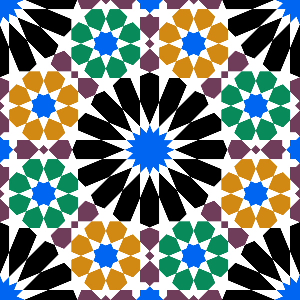 Alhambra tile vector image