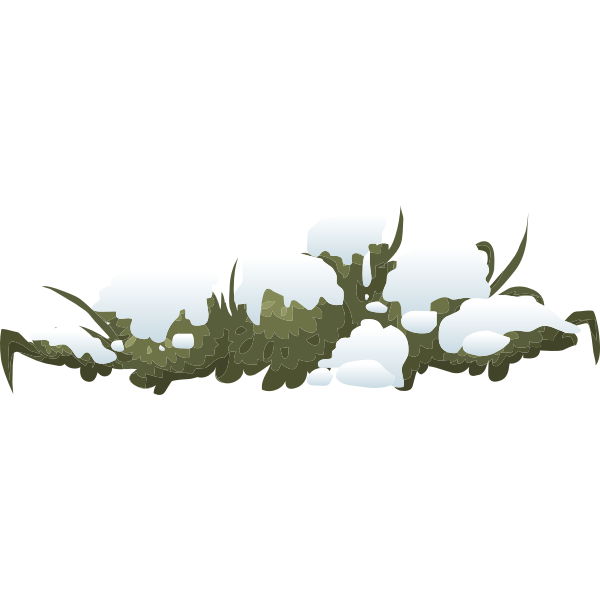 Snowy bush | Free SVG