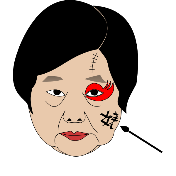 face of Asian women