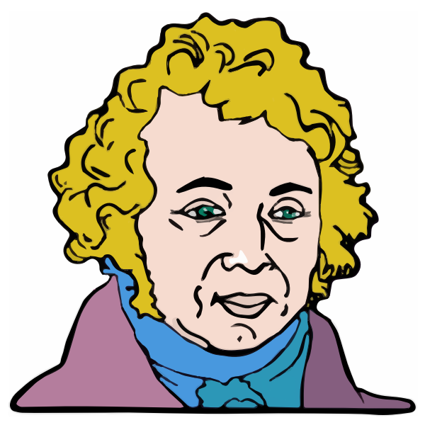 Andre-Marie Ampere cartoon image