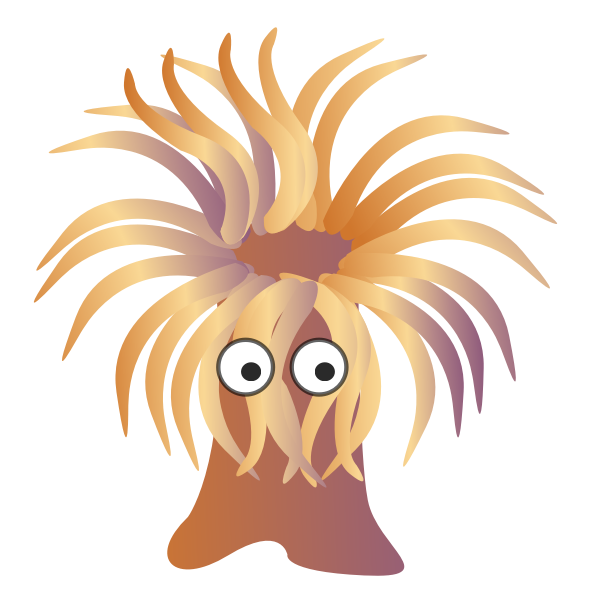 Cartoon anemone