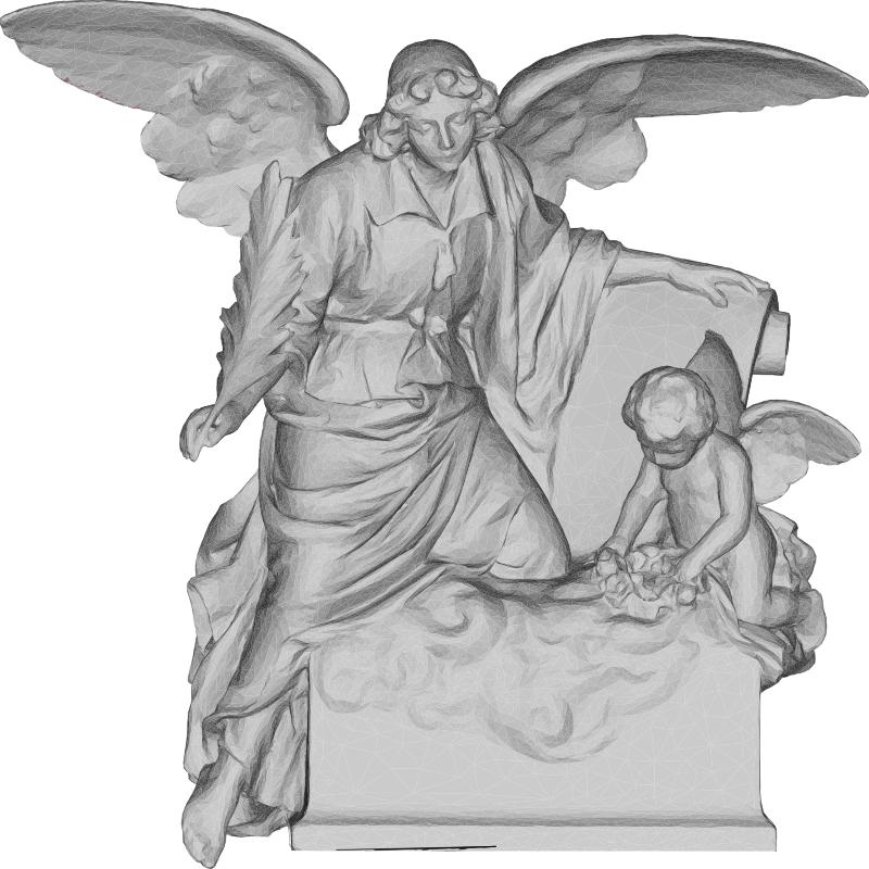 Angel And Cherub 3D Statue