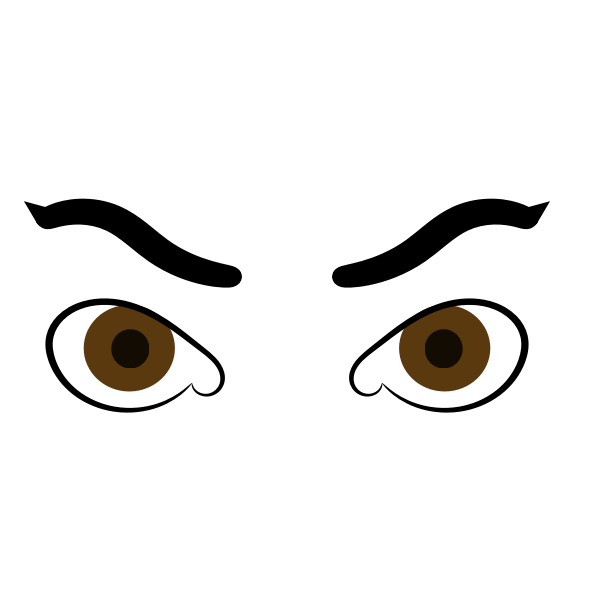 Angry eyes | Free SVG