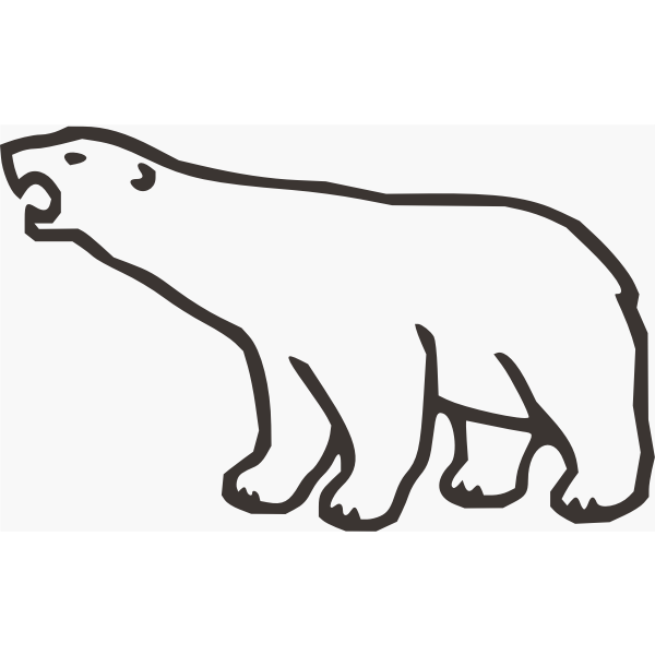 biologist clipart black and white bear