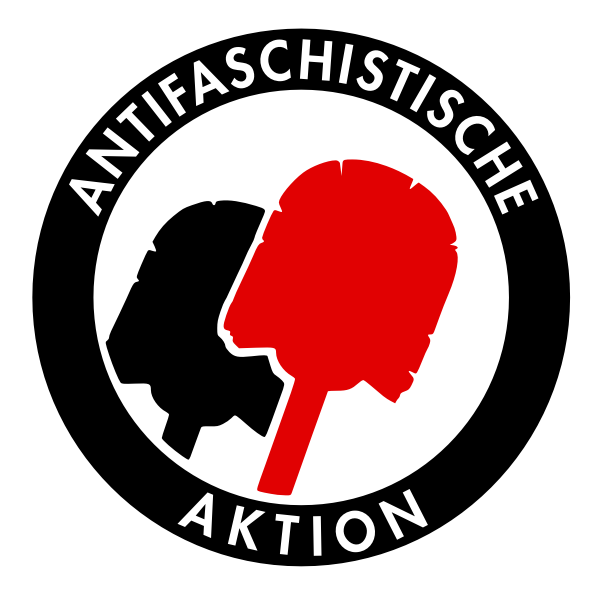 Antifascist toilet brush sign vector clip art