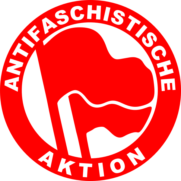 Antifascist action sign vector image