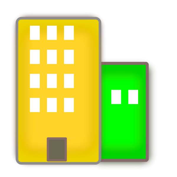 Vector image of housing estate