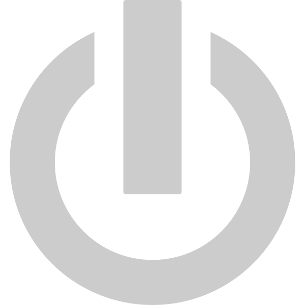 Grey power button icon