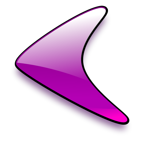 Left facing purple arrow vector graphics