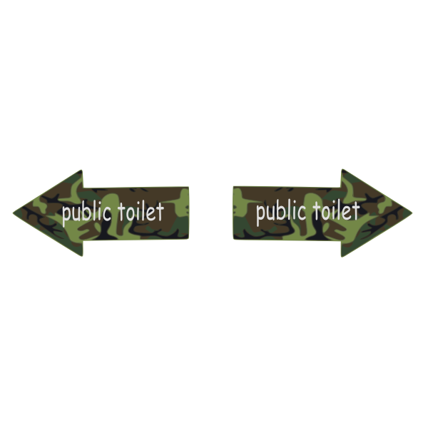arrow public toilet