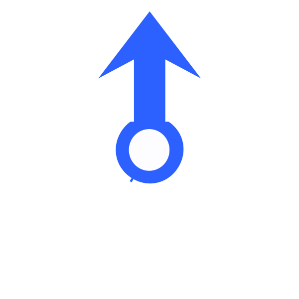 arrow direction blue 48
