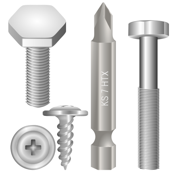 Screws and bolts Free SVG