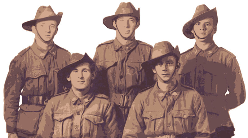 Aussie World War 1 Soliders Faces