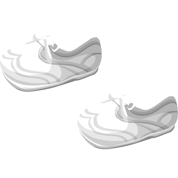 Vector drawing of soft baby shoes - Free SVG