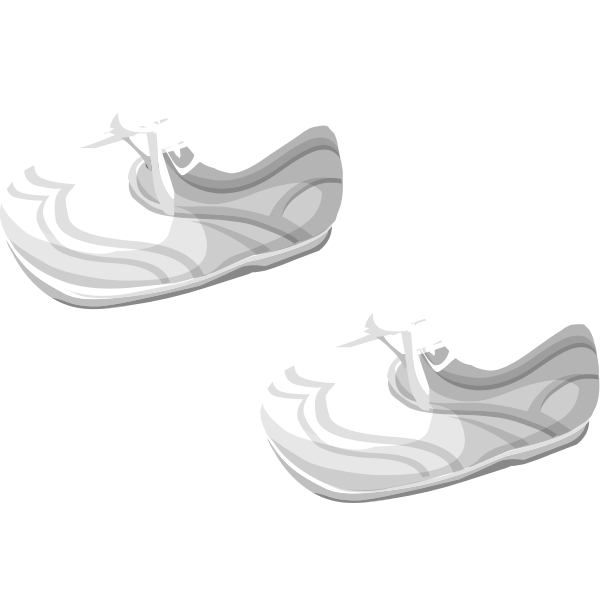 Vector Drawing Of Soft Baby Shoes Free Svg