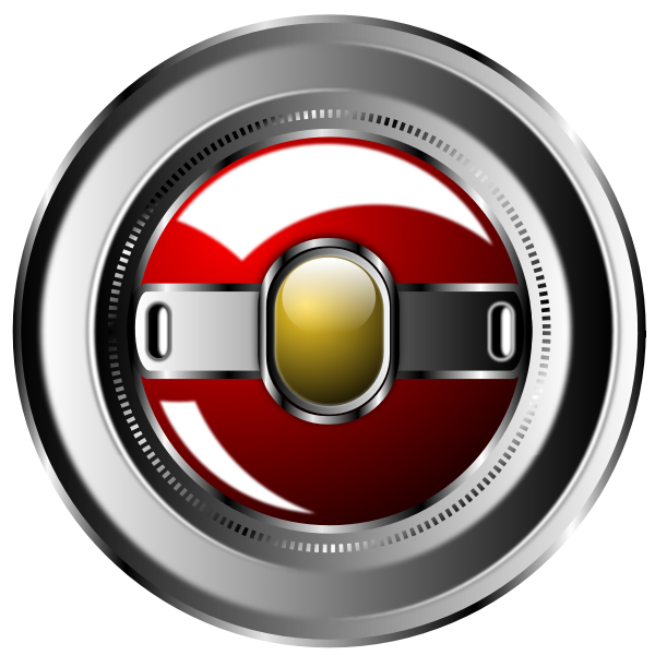 Vector clip art of shiny button