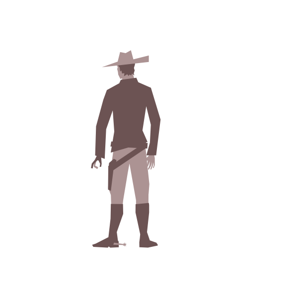 High Noon Western Showdown Vector Graphics Free Svg