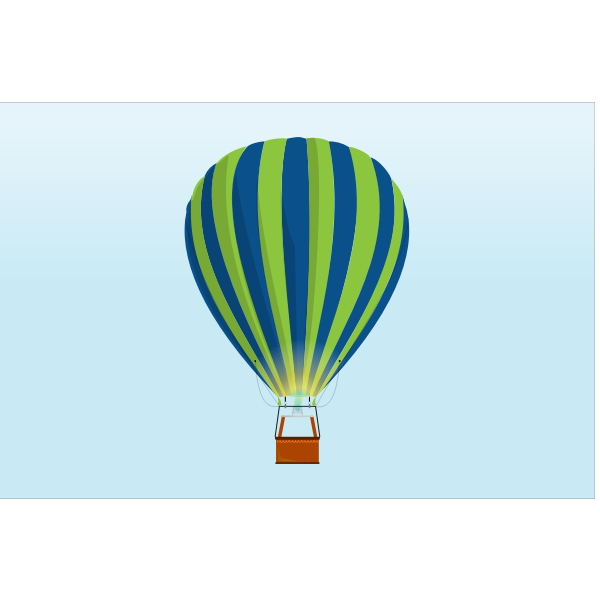 Stripy balloon