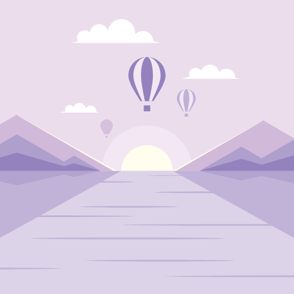 Hot air balloons in the sky