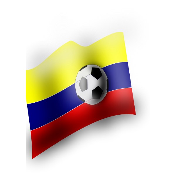Colombian flag vector clip art