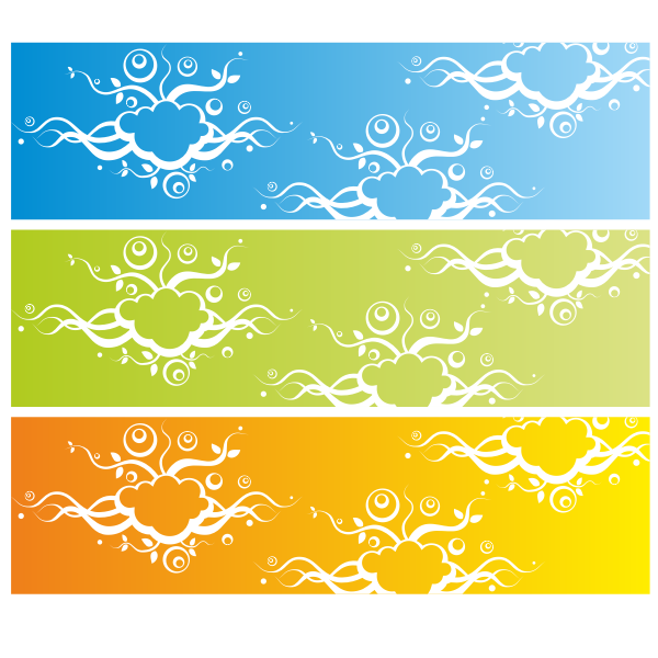 Download Banner With Abstract Background Free Svg