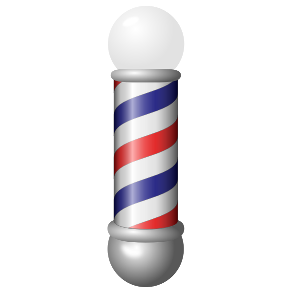 Barber's pole vector graphics