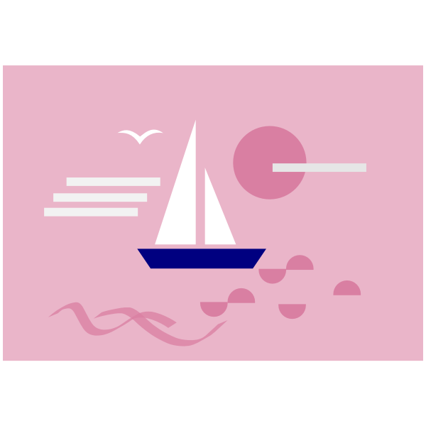 barca rosa - Free SVG