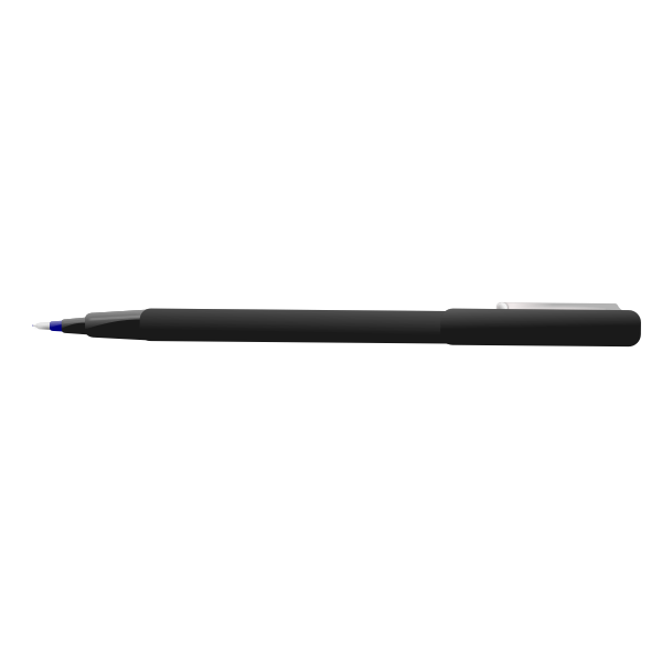 Vector image of blue ballpoint pen