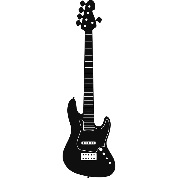 Bass guitar silhouette | Free SVG