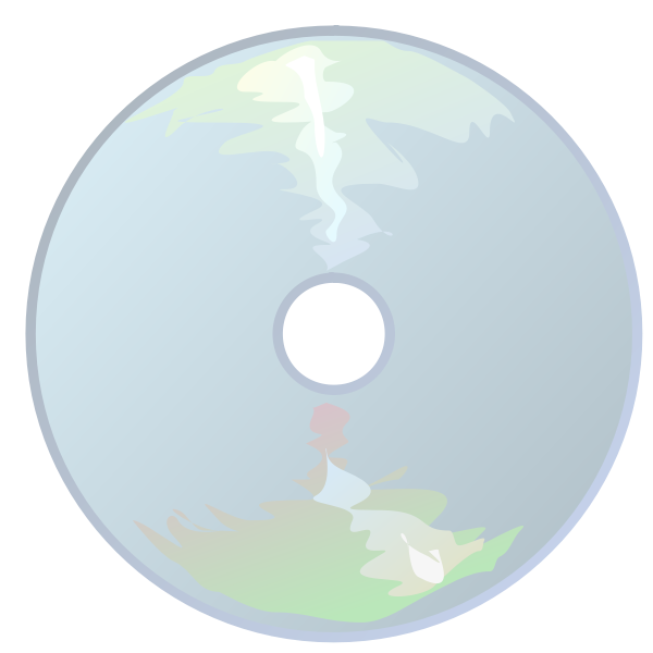 CD icon with reflection vector image