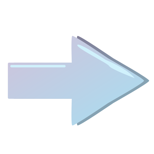 Blue arrow pointing right vector image