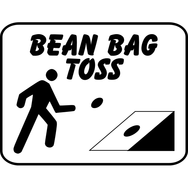 Bean Bag Toss Sign Oca 