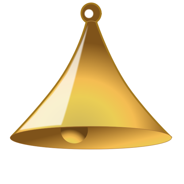 yellow bell in 3d