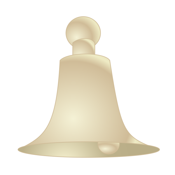 SVG of a beige bell