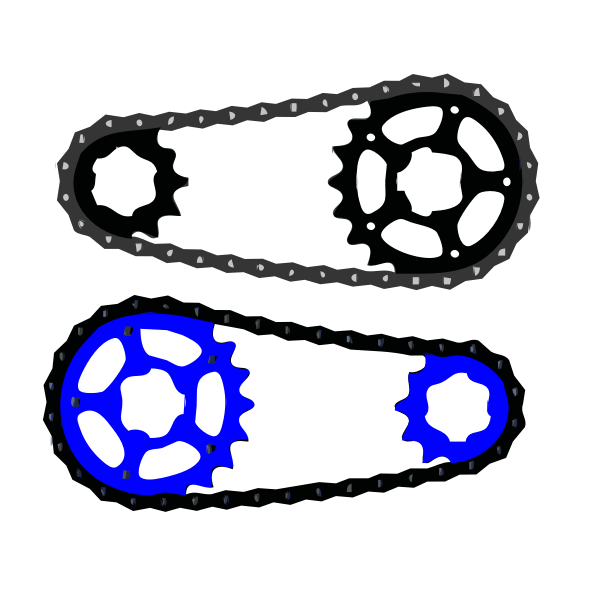 bicycle chain vector