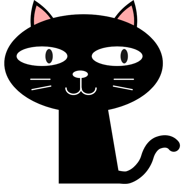 Black cat image | Free SVG