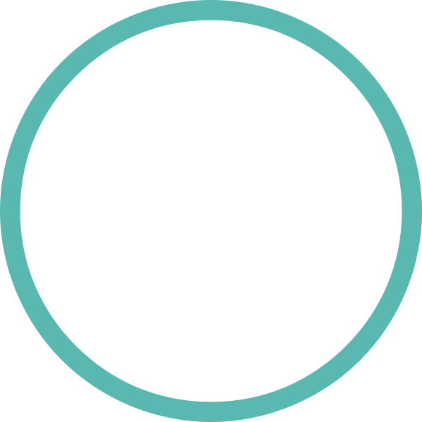 Turquoise circle