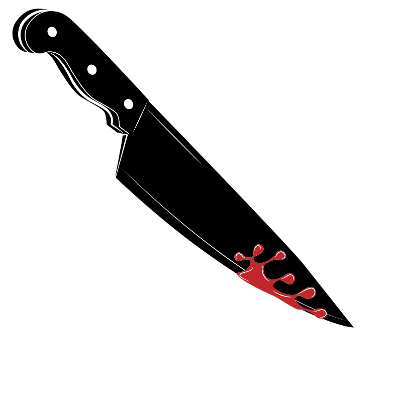 Bloody knife