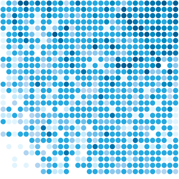 Blue dots pattern