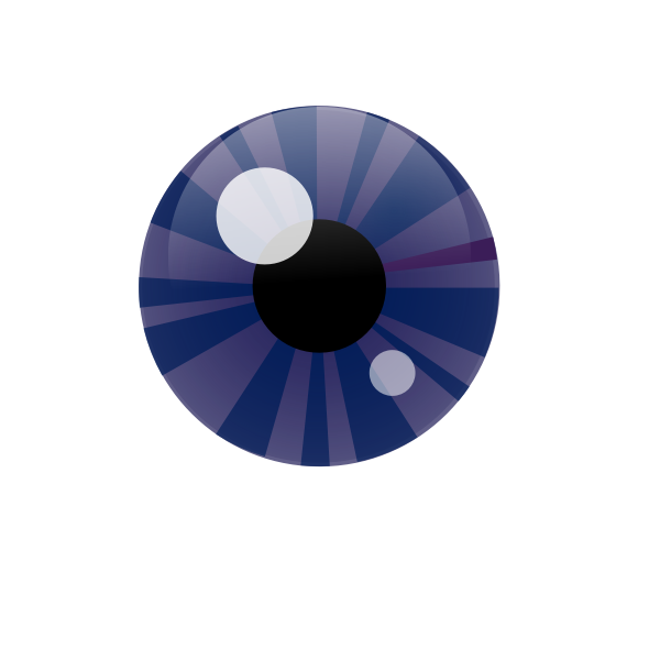 Vector illustration of blue eye iris