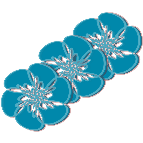 blue flowers | Free SVG