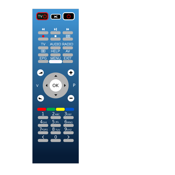 Blue remote
