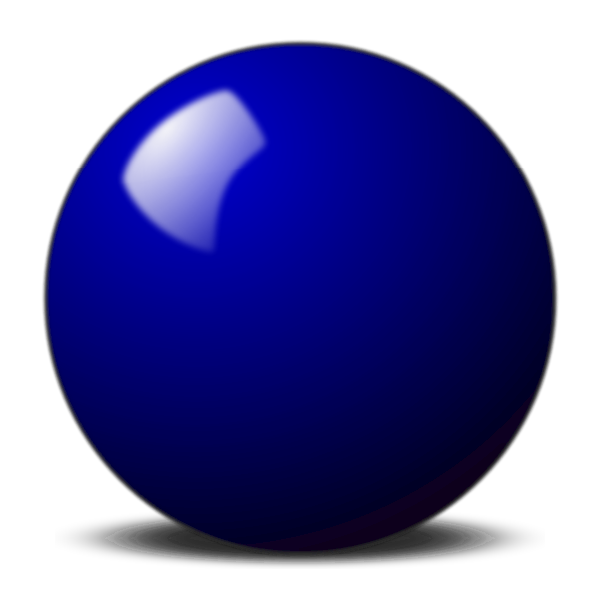 blue snooker ball