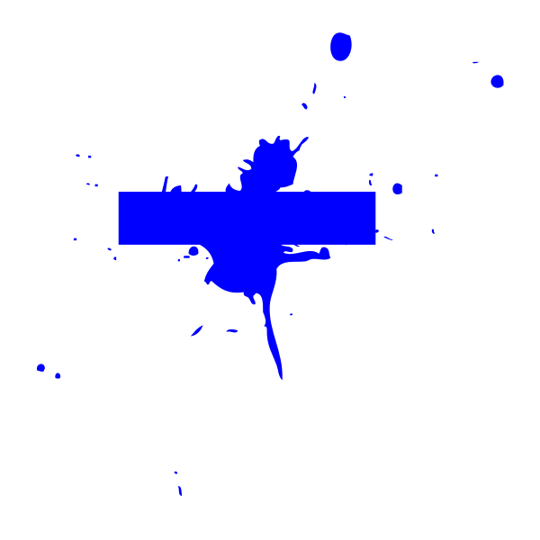 Clip art of blue splash