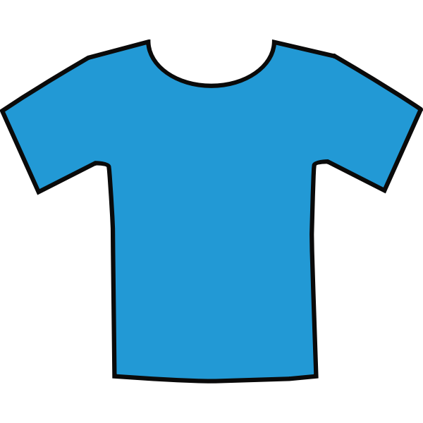 Blue t-shirt vector illustration