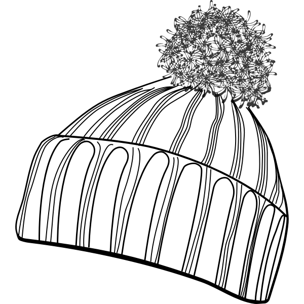 Vector illustration of winter bobcap