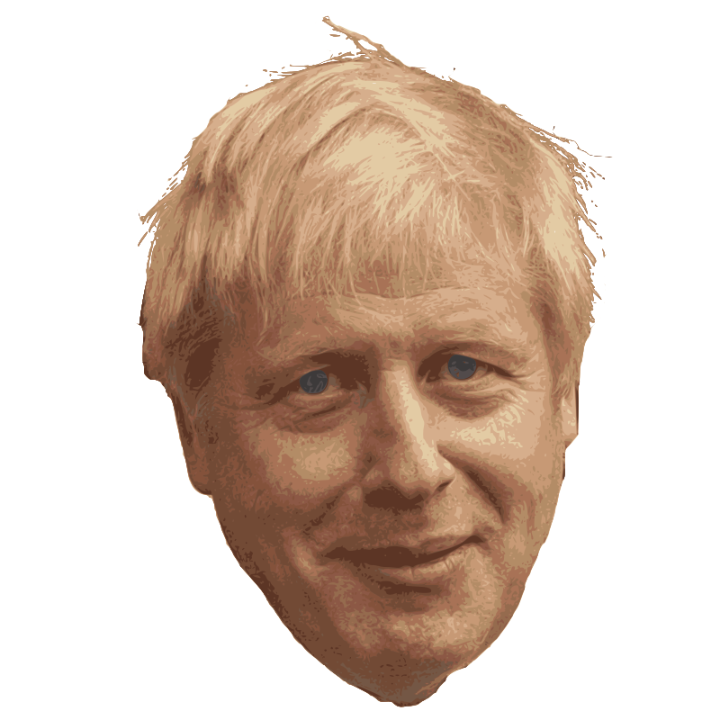 Boris Johnson's head