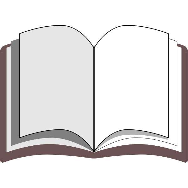 Open book vector clip art